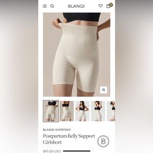 BLANQI ~ Everyday Postpartum Belly Support Girlshort